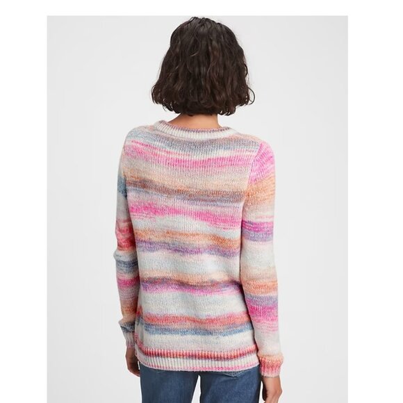NWT Gap Forever Cozy Pink Spacedye Tunic Sweater - Picture 4 of 9